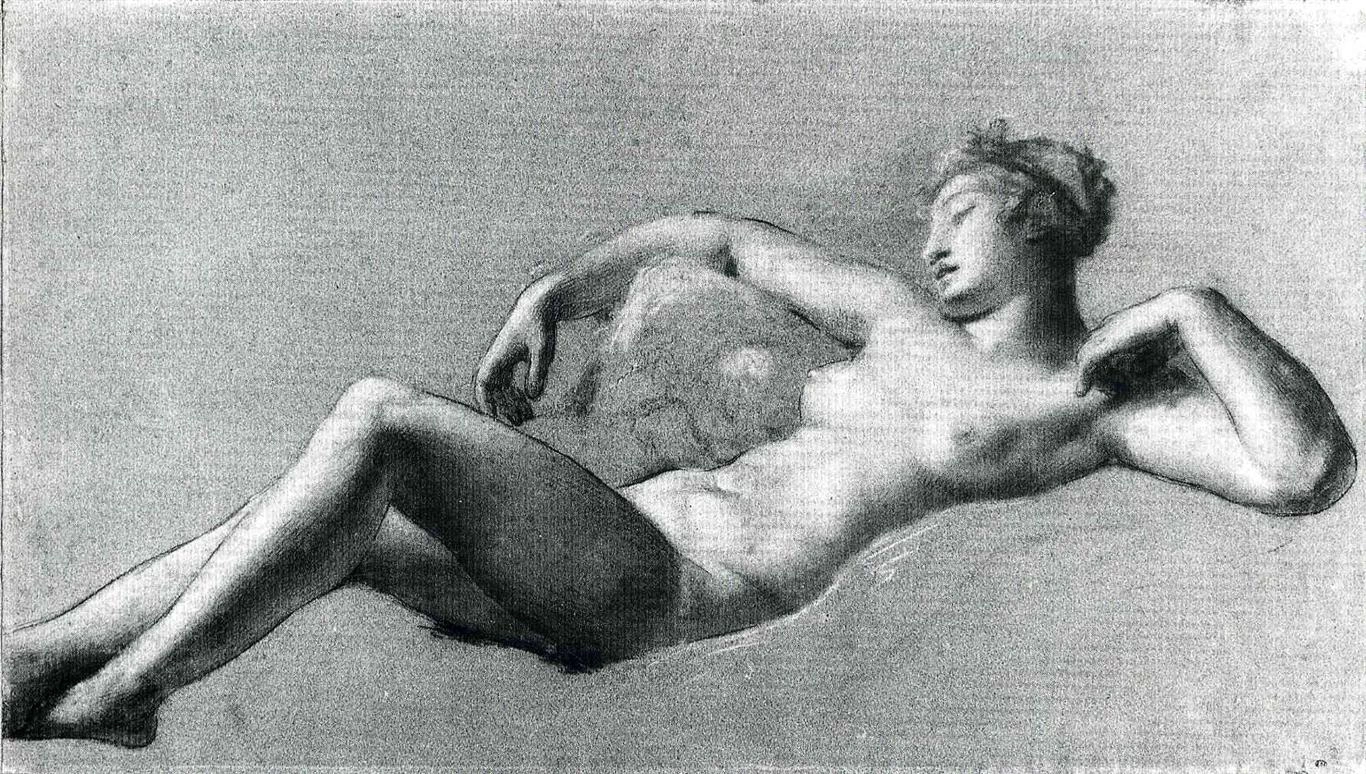 Pierre - Paul Prud'hon, 104, Studio di nudo disteso 1